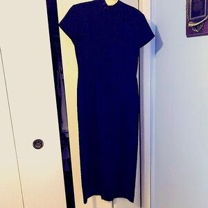 Vittoria Virini Ladies Long Black Dress, Size 9.
